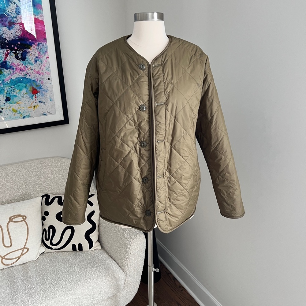 Rag & Bone Reversible Olive Quilted Women's Jacket, M